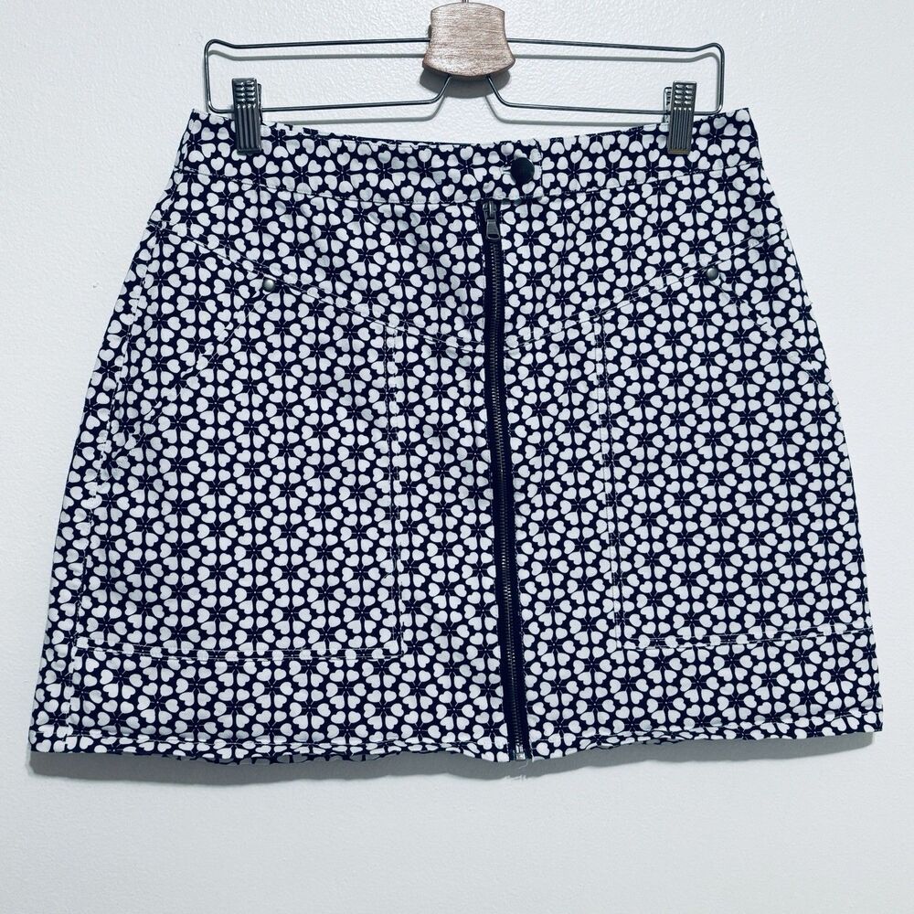Rebecca Minkoff Marigold Mini Skirt Sz 14 Navy White